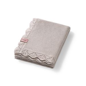 Manta de Bambú Babyono Beige para Bebé - 75 x 100 cm