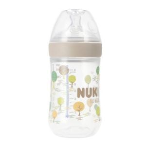 Biberón Nuk Nature 260ml Gris - Alimentación Natural