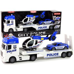 Kit de Transporte de Policía con Helicóptero, Sonidos y Luces