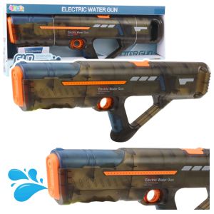 Fusil de Agua Eléctrico Recargable Transparente Negro 55 cm