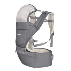 Portabebés 3 en 1 Kikkaboo Chloe Mesh Gris 2024