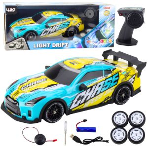 Coche Deportivo RC Control Remoto con Cuerpo Iluminado Turquesa