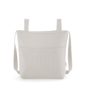 Bolso talega Sira Cambrass color beige, vista frontal