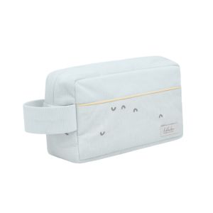 Neceser accesorios bebé Kikkaboo Stripy Friends con rayas y animalitos, vista frontal
