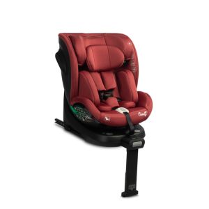 Silla de auto Comfi I-Size en color rojo con rotación 360°
