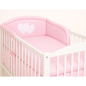 Protector de Cuna My Sweet Baby - Corazón en Rosa