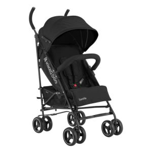 Silla de paseo Beetle Negro 2023 Kikkaboo - Ligera y Compacta