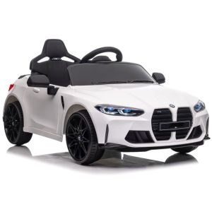 Coche Eléctrico Infantil BMW M4 Blanco con Control Remoto