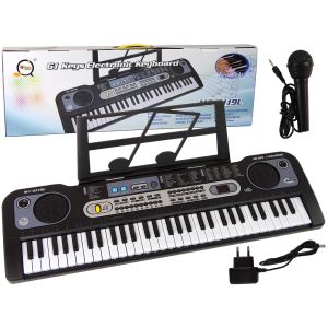 Teclado Musical Infantil con Micrófono y Luces