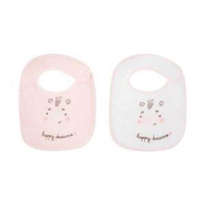 Set de 2 baberos de rizo Kikkaboo Hippo Dreams