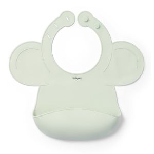 Babero de Silicona Ajustable Babyono Verde para Bebés
