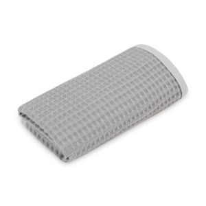 Toalla infantil de mano Sensillo waffle gris 30x50 cm con gancho, vista extendida