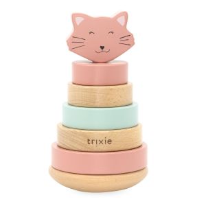 Torre apilable de madera Mrs. Cat - Trixie para bebés