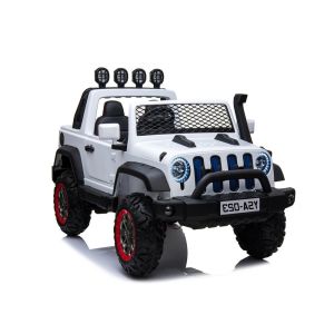 Coche Eléctrico Infantil YSA023 Blanco 24V con Control Remoto