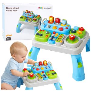 Mesa Educativa Interactiva con Módulos para Infantes 6M+
