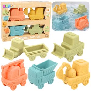 Vehículos de Goma Desmontables para Niños (4 Piezas)