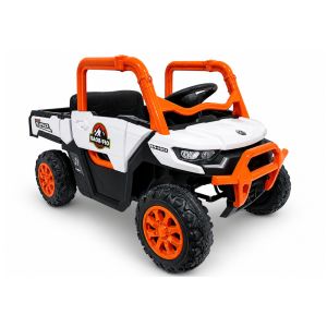 Coche eléctrico infantil Lean Cars GTS2299-H 24V 4x4 naranja, vista frontal todoterreno