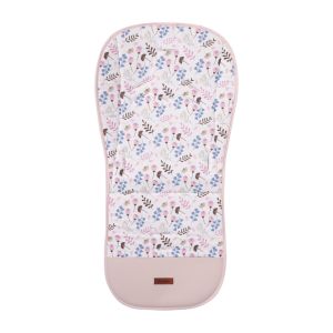 Colchoneta Universal para Carrito Reversible Velvet Twigs Rosa – Acolchada y Lavable