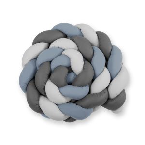 Protector de Cuna Knot Bumper XXL My Sweet Baby - Azul Pastel