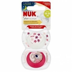 Chupetes de Silicona Nuk Star para Bebés 18-36 meses