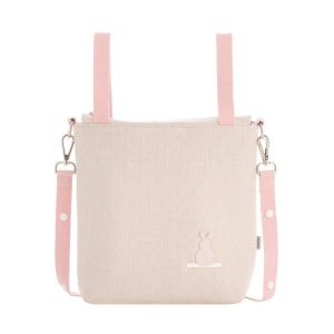Bolso Talega Lino Rosa 12x40x35 Cm - Cambrass