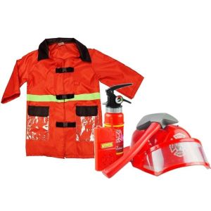 Disfraz de bombero con accesorios de Lean toys
