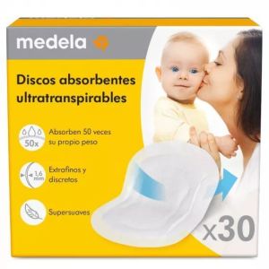Discos de Lactancia Medela Ultra-Transpirables 30 Unidades