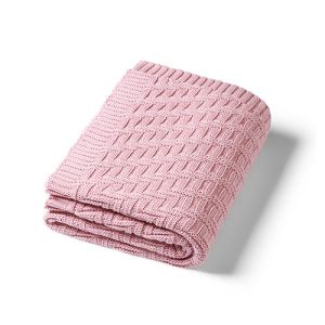 Manta de Algodón Orgánico Rosa Babyono para Bebés