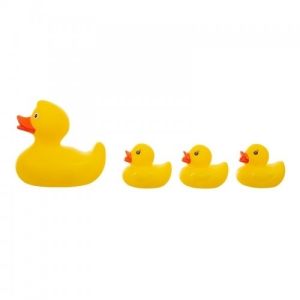 Juguetes de baño Akuku - Patitos de goma (4 piezas)