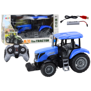 Tractor Teledirigido RC 2.4G con Sonido Color Azul