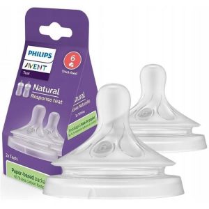 Tetina Natural Philips Avent para Alimentos Espesos 2 Piezas