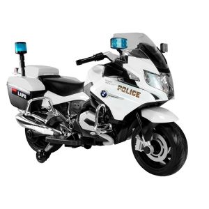 Moto Eléctrica Infantil BMW Policía Blanca con Luces