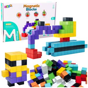 Bloques de Construcción Magnéticos 3D Coloridos - 96 Piezas