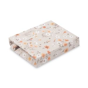 Sábana Bajera Algodón Beige Estampada Sensillo 60x120 cm