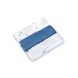 Paquete de 3 Pañales de Muselina Sensillo en Azul