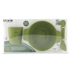 Juego de comida para bebé en silicona Trixie - Mr. Dino