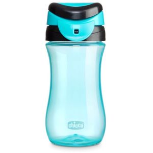Taza de pico duro Chicco en color azul, ideal para niños