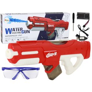 Gran Pistola de Agua Roja 750ml con Gafas