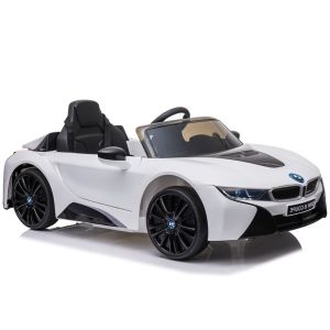 Coche de Batería BMW I8 Coupe Blanco Lean cars para Niños