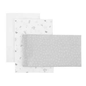 Sabana Cuna 3 Pcs (cuna 70) 70x140x1 Cm Ardi Gris - Cambrass
