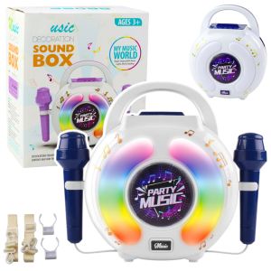 Set de Karaoke con Dos Micrófonos y Altavoz Bluetooth