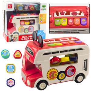 Autobús Educativo Interactivo con Luces y Sonidos Rojo
