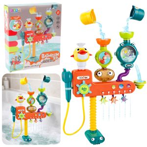 Juguete de baño Overflow con diseño de patito y ruedas giratorias