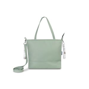Bolso Maternal Sensillo de Eco-Cuero en Color Verde Oliva