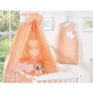 Dosel de Cuna My Sweet Baby con Corazones Naranjas