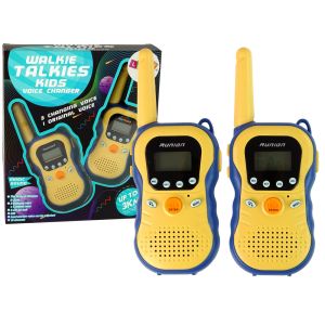 Walkie Talkies para Niños Amarillos con 16 Canales