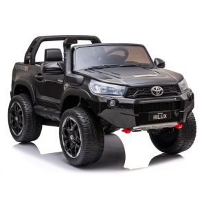 Coche Eléctrico Infantil Toyota Hilux Negro con Control Remoto