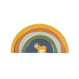 Arco iris de madera apilable Trixie - Juguete educativo