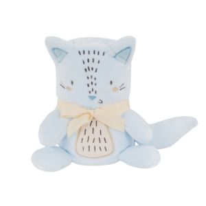Manta de regalo bordada 3D Little Fox Kikkaboo para bebé