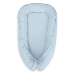 Nido para bebé reversible Azul – Cocoon Premium para recién nacidos